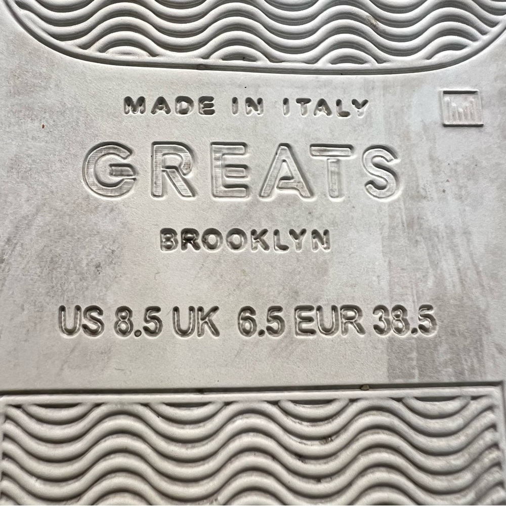 Greats Brooklyn Royale White Leather Casual Contemporary Sneakers Women’s 8.5 - Picture 12 of 13